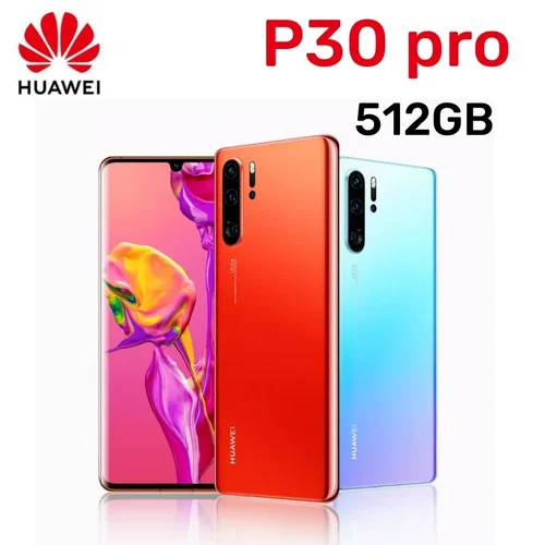 HUAWEI-P30 프로 안드로이드 스마트폰, 6.47 인치, 128GB, 256GB,512GB ROM, 휴대폰, 40MP 카메라, 구글 플레이 스토어, 글로벌 