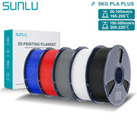SUNLU 3D 5KG PLA/PETG/PLA PLUS 3D Printer Filament 1.75mm Neatly Wound Colorful PLA Plastic 3D Filaments for Most FDM 3D Printer