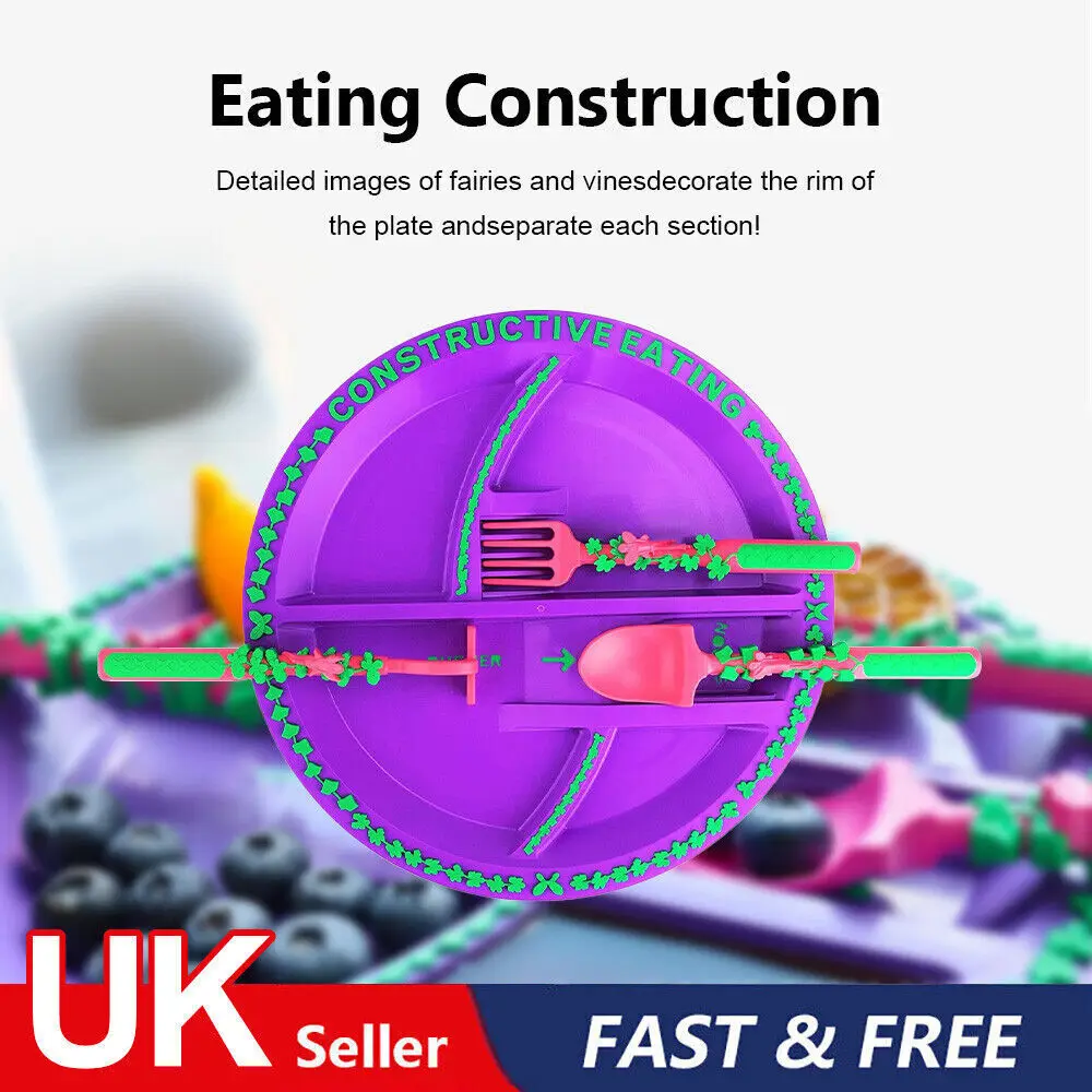 Dinneractive Eating Utensil Set Toy For Kids Construction Themed Fork And Spoon