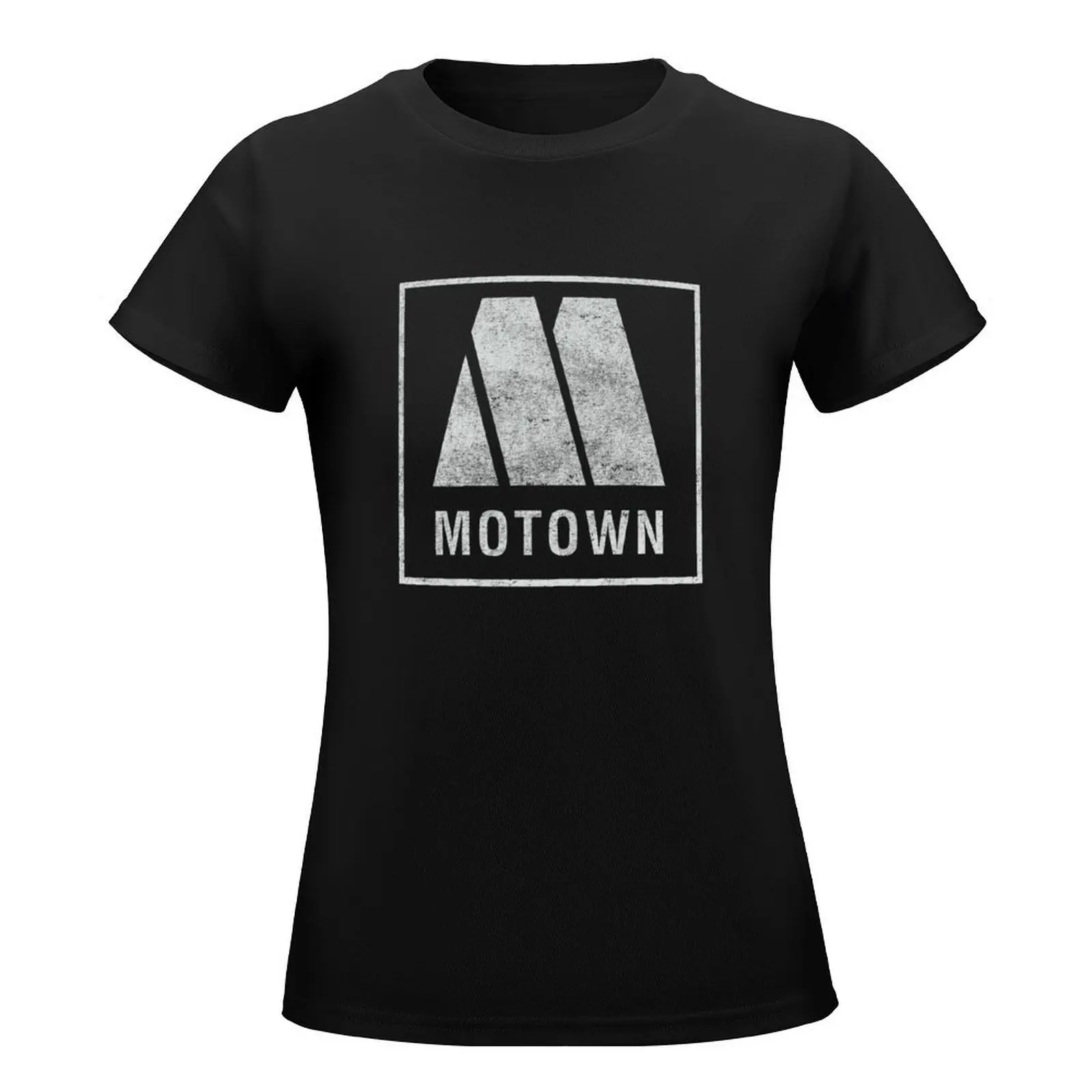 Motown Records Songs Music Recording Vintage Distressed T-Shirt plain lady clothes t-shirts for Women cotton