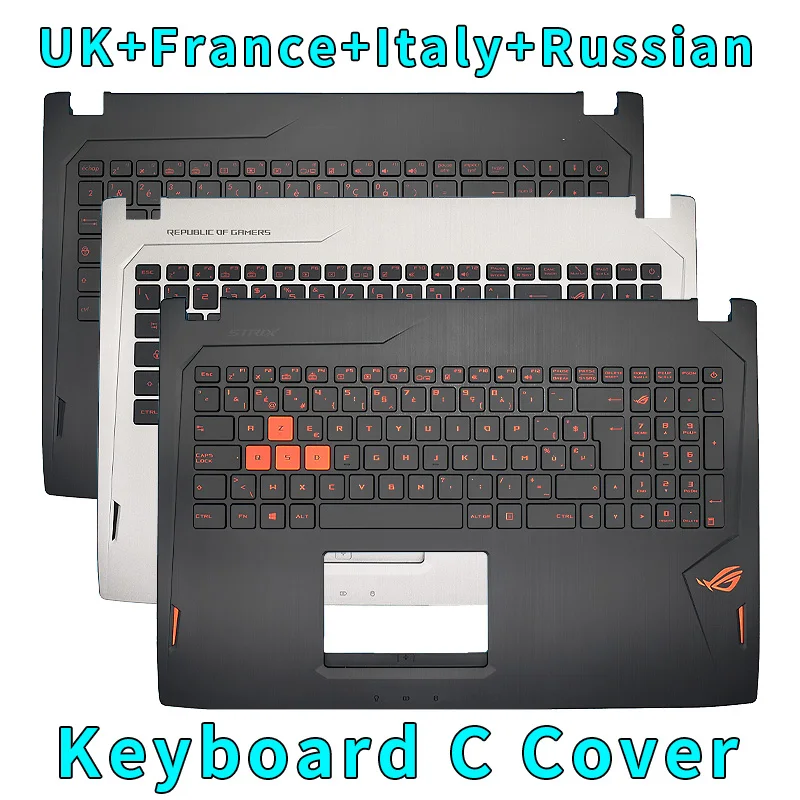 U/Uk/IT/BE/FR podświetlana klawiatura górna obudowa C do Asus Strix GL502VSK GL502VSK GL502VM GL502VMZ GL702VMK GL702VSK