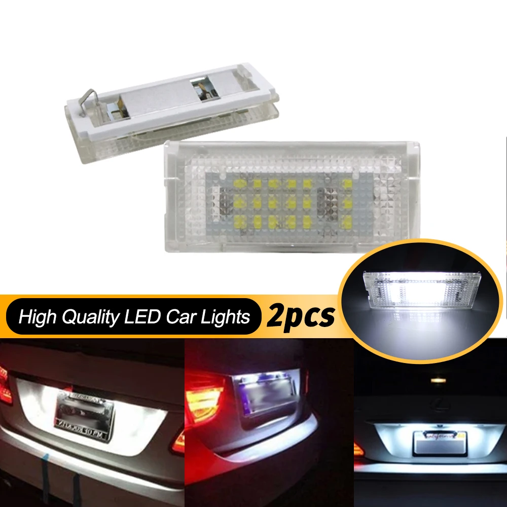 18 SMD Automotive LED Licence Plate Light for BMW 3 Series E46 4D/5D Touring Plug & Play Replacement Licence Plate Lights
