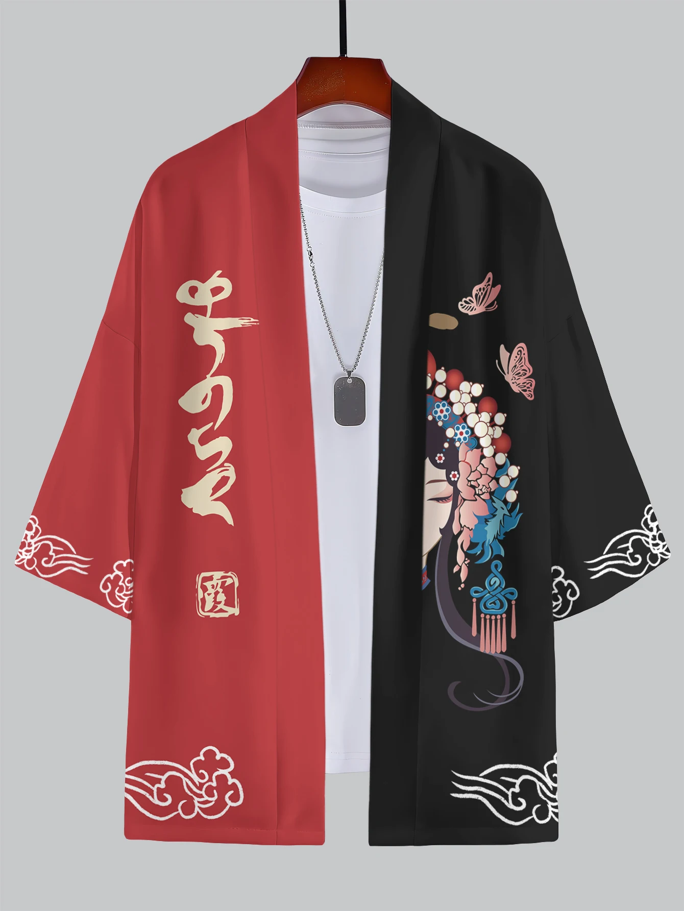

2025 New Summer Men's 3D Kimono Bundle - Cultural & Creative Patterns