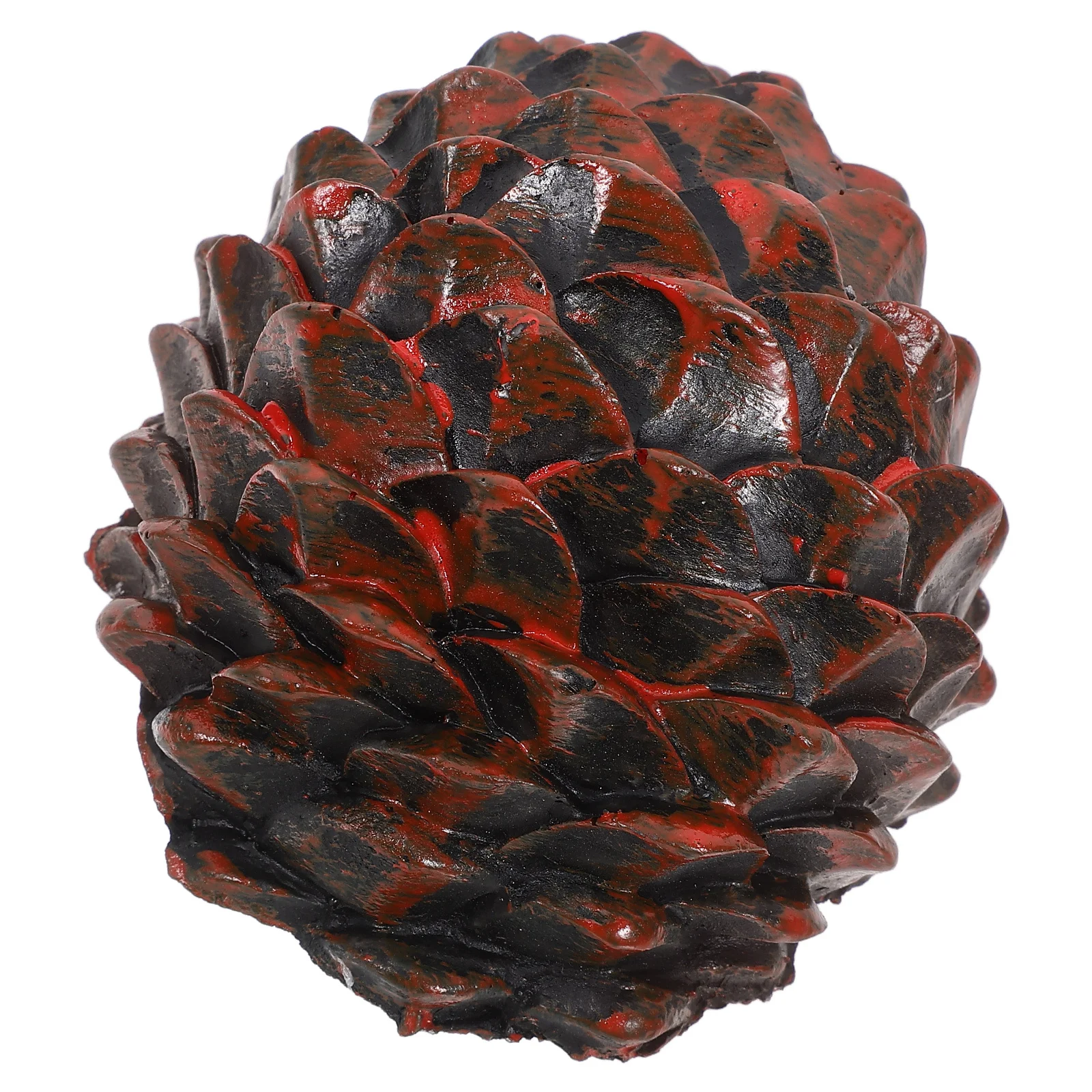 Garden Key Holder Box Pine Cone Shaped Resin Outdoor Key Storage Container for Spare Keys and Small Valuables Statues for Garden
