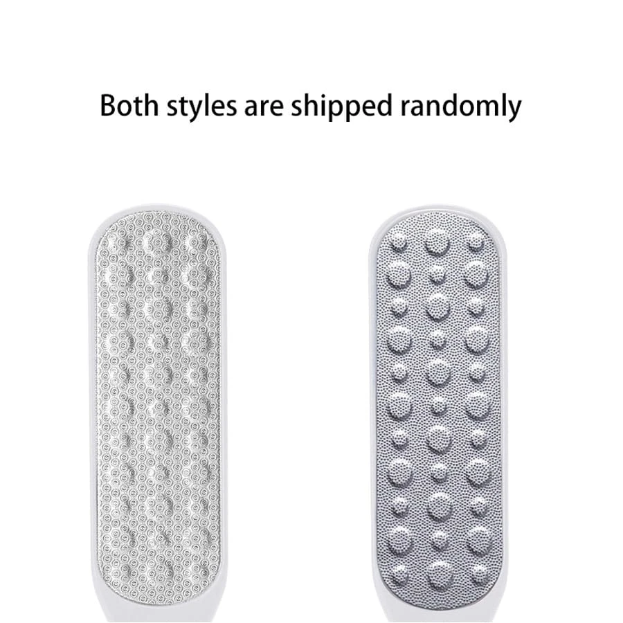 1PC 両面フットスクラバー、家庭用大型フット角質除去ブラシ、バッグ、オーガナイザー、フットスキンケアツール