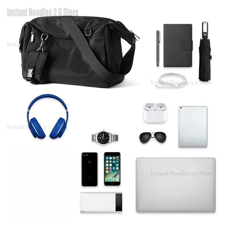 الكورية نمط الرجال حقيبة ساع النساء السفر عادية كبيرة المتشرد حقيبة مقاوم للماء النايلون محمول حقيبة كتف كروسبودي