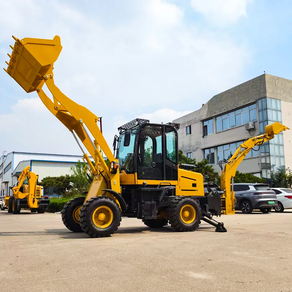 Backhoe Loader Customized 4WD Wheel Front End Digger Hydraulic CE EPA Euro 5 Heavy Duty Construction Machine