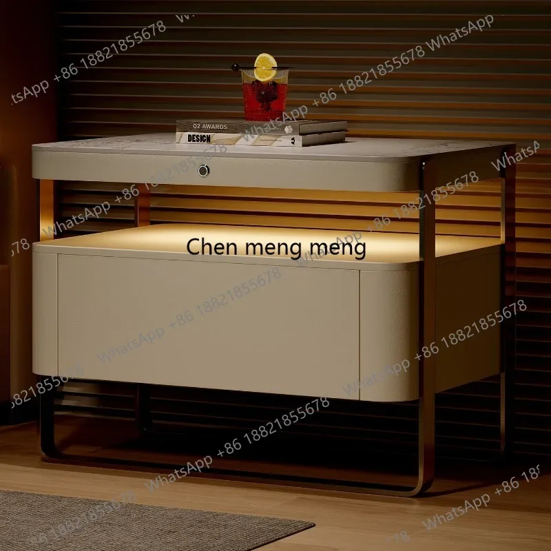 

E136 Italian fashion style minimalist high sense light luxury small new bedside table