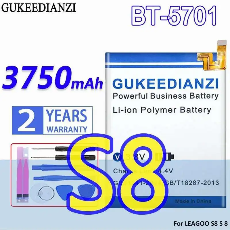 

Mobile Phone Battery For Leagoo S8 S 8 High Performance 3750Mah BT-5701