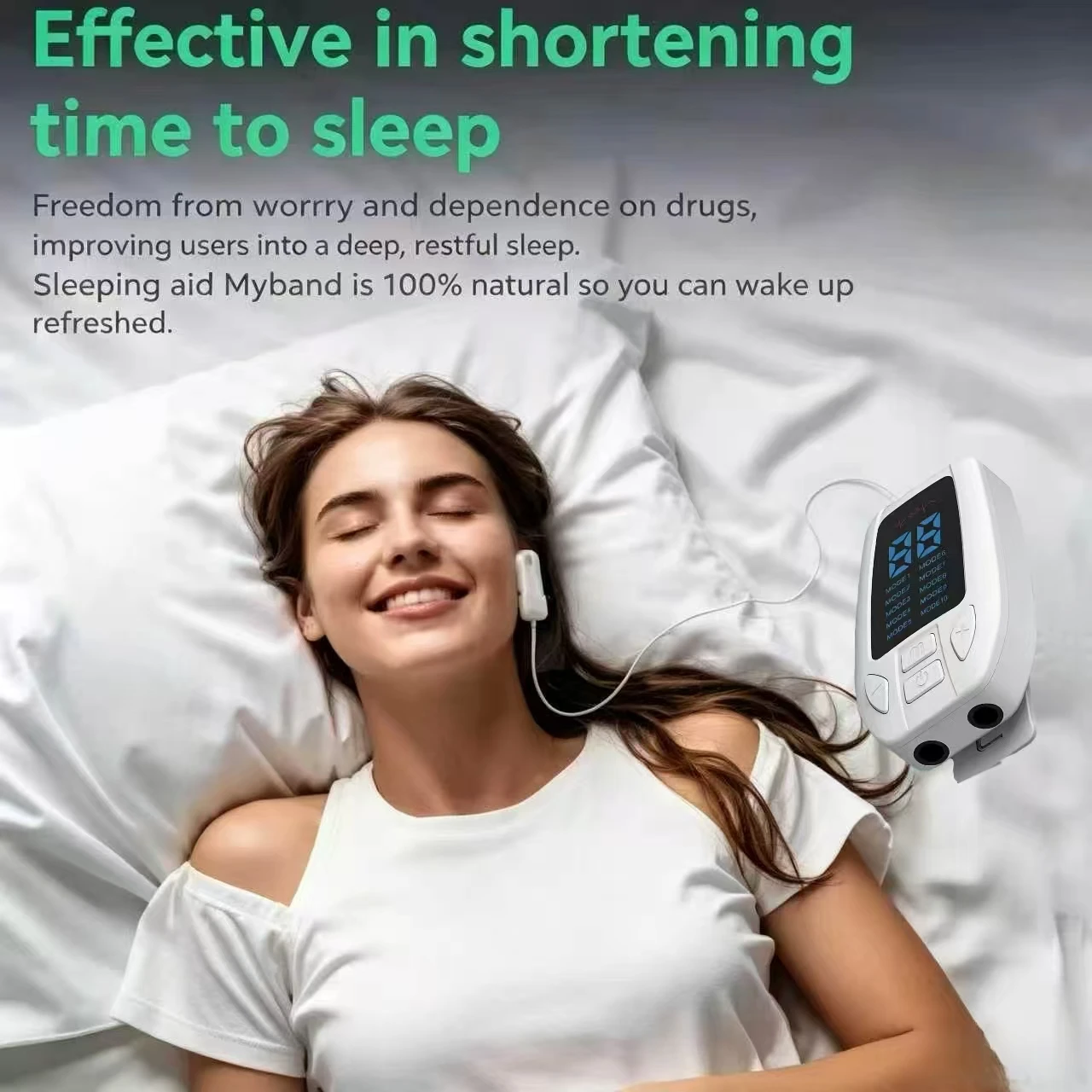 VNS Vagus Nerve Stimulator Ear Clip for Deep Sleep Relaxation Anxiety Stress Relief Migraine Headache Pain Management