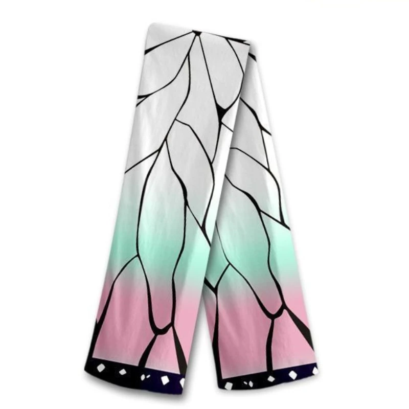 

New Demon Slayer Anime Two-Dimensional Scarf Couple Winter Fashion Warm Neck Scarf Kamado Kamado Nezuko Tanjirou Kochou Shinobu
