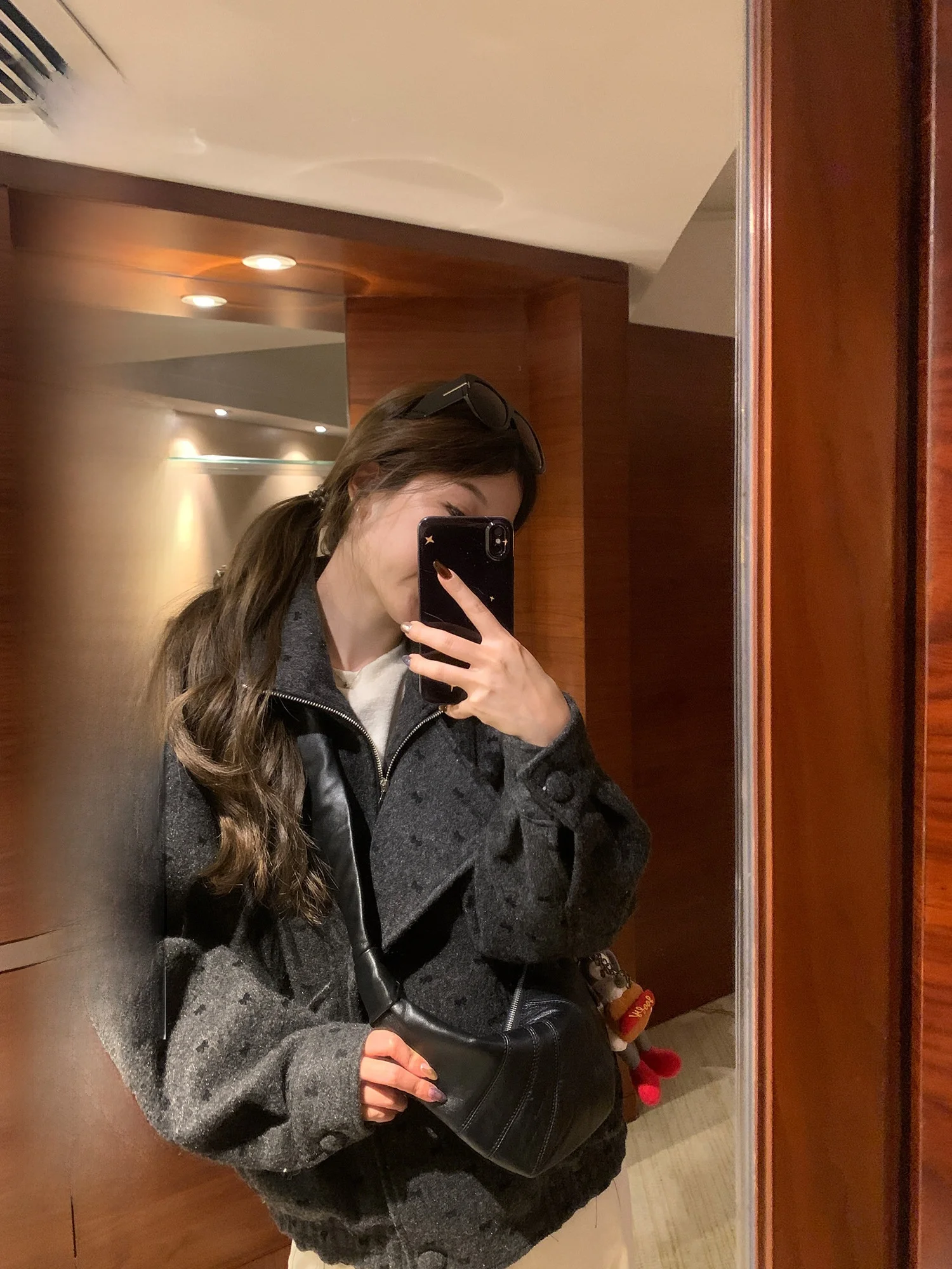 

Пальто Aeronline из шерстяной смеси с воротником-стойкой в корейском стиле, повседневное, зимнее, женское, модное, из полиэстера и шерсти