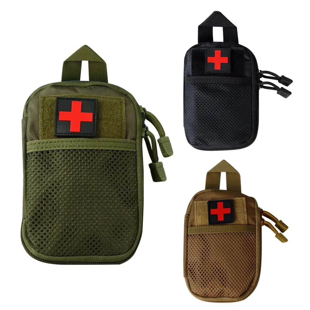 BOOIU Tactical First Aid Kit Camping Outdoor Climbing EDC Wallet Molle Medical Bag Bug Out Bag Emergency Medical Kit