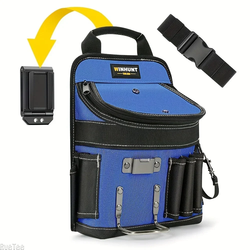 

Electrician Winhunt Heavy-Duty Quick Release Large Capacity Multi-Function Tool Pouch Electrician Tool Bag for Man Gift