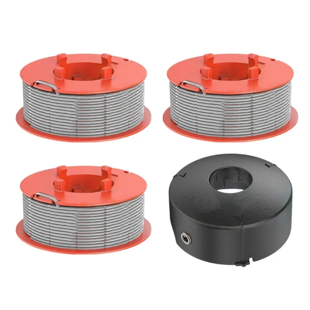 Automatic Reel Line 8m And Spool Base Cover For Bosch Brushcutter ART 23 26 30 String Trimmer Parts Replacement