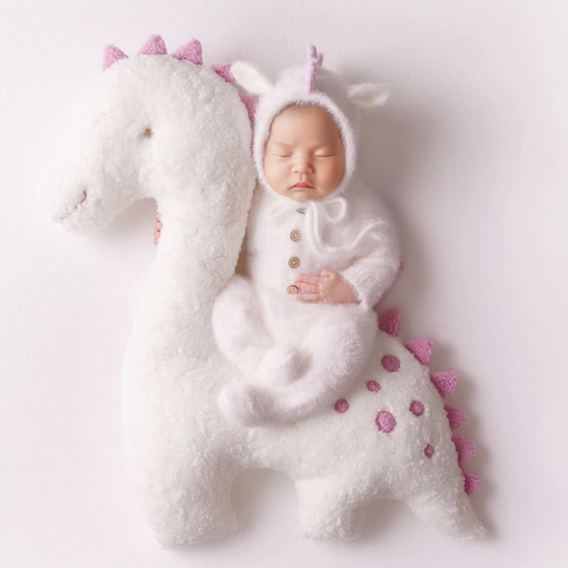 Dinosaur Pillow Baby Photo Props Newborn Posing Creative Soft Pillow Doll Baby Girl Boy Shooting Studio Accessories