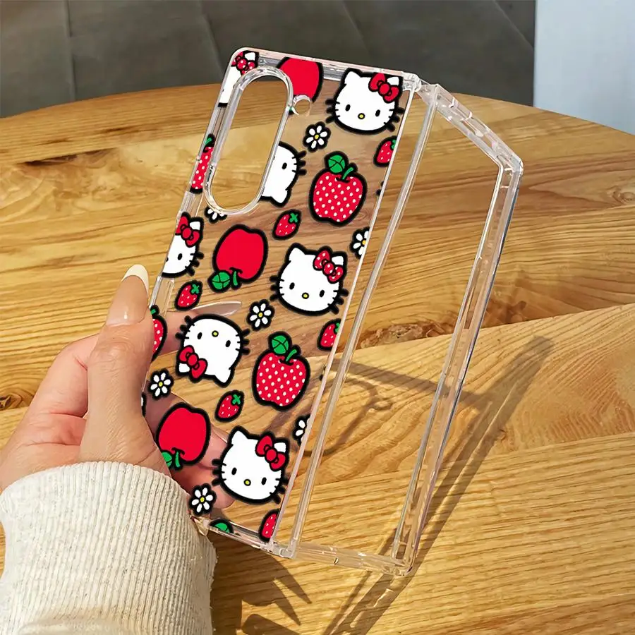 Transparent Soft Phone Cover Case for Samsung Galaxy Z Fold 8 Ultra Z Flip 6 5 4 3 Z Fold 7 6 5 4 3 ZFold8Ultra Sanrio Hello - view 6