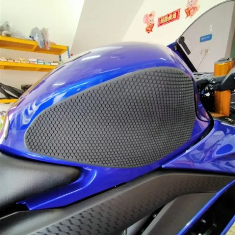 WAASE Tank Pad Protector Sticker Decal Gas Knee Grip Tank Traction Pad Side For Yamaha YZF R3 R25 2019 2020 2021 2022 2023