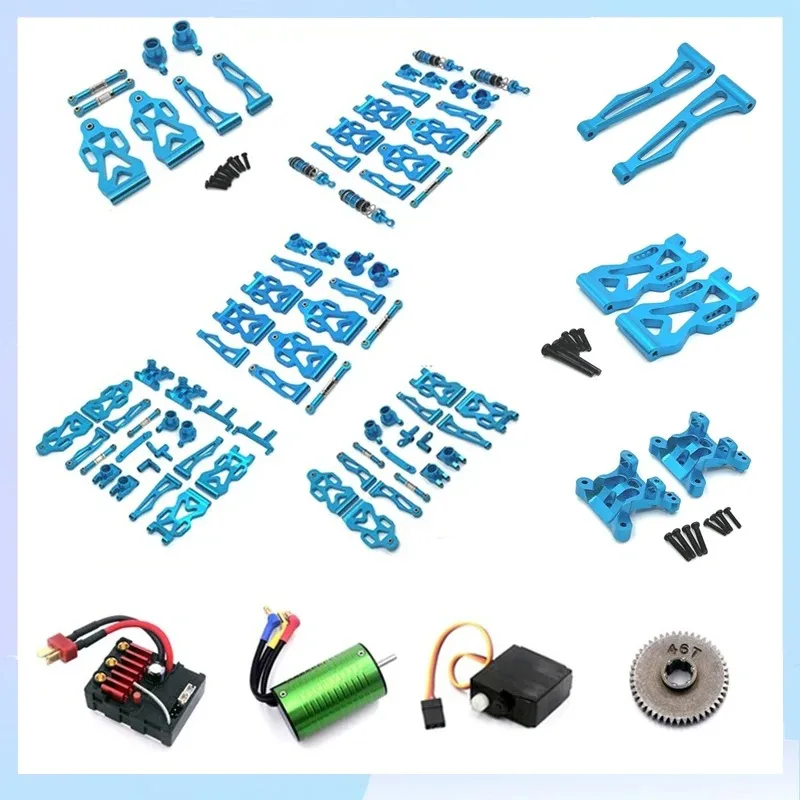 SCY 16101 16102 16103 16201 16101 Pro RC Car 1:16 Blue Upgraded Metal Spare Parts Model 4WD/Original Spare Parts 6312 6313 6314