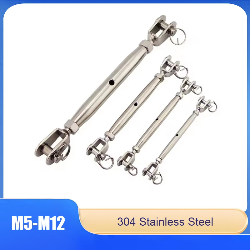 

1/2/5pcs Flower Basket Screws 304 Stainless Steel Material M5 M6 M8 M10 M12 For Wire Rope Tensioners Rope Tighteners