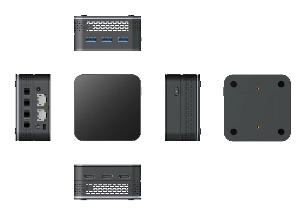 T9 Plus Palm Computer Intel Alder Lake N100 16GB DDR5 256/512GB/1TB SSD Windows 11 Mini PC tascabile ultra piccolo Dual LAN Tre HD