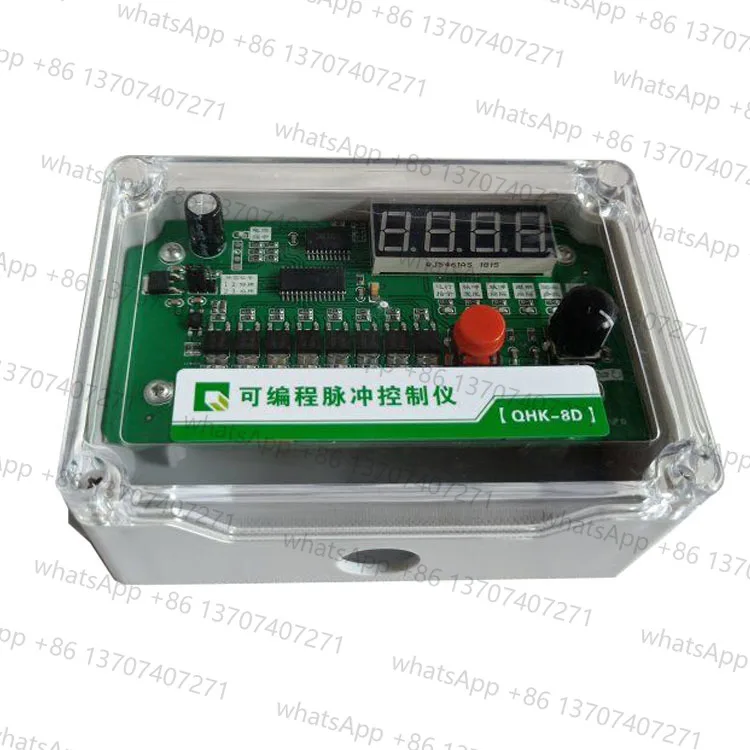 Instrument de contrôle d'injection pulsée programmable à affichage numérique, contrôleur de valve à impulsions pour précipitateur à 8 voies qhk-8d 24V