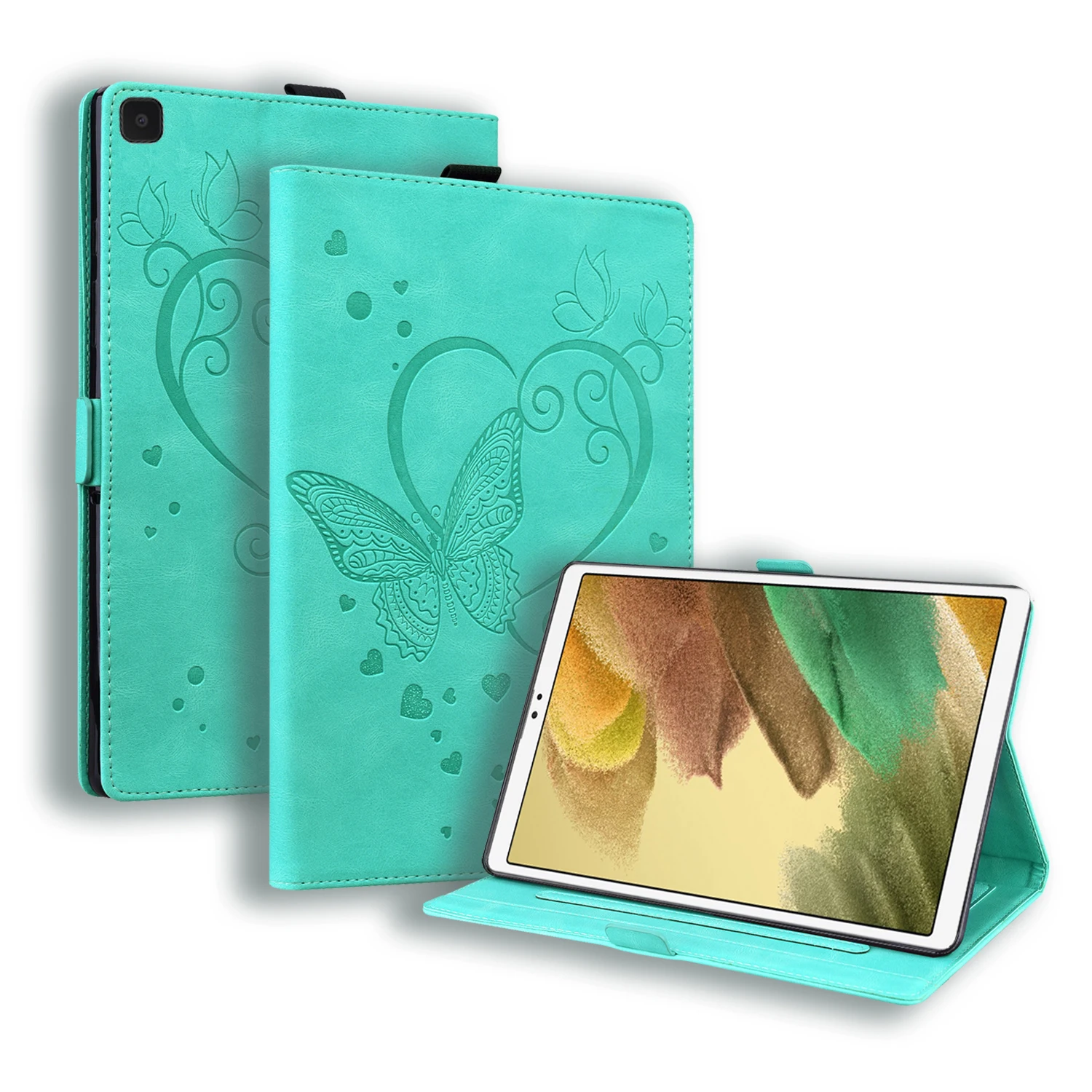 

PU Leather Case For samsung Galaxy Tab S6 Lite P620 P625 P627 10.4 2024 Case Butterfly Back TPU Stand P610 P619 Tablet Cover