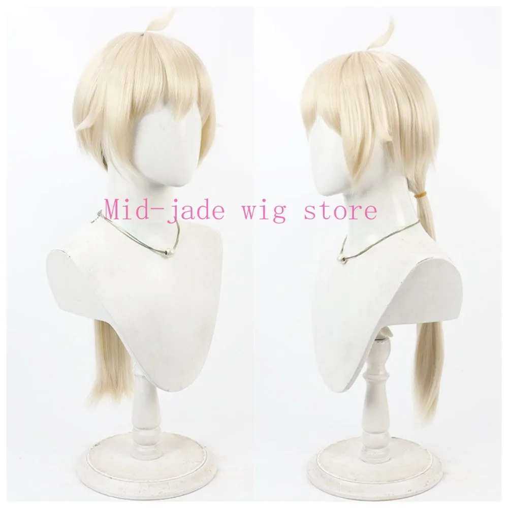 Cheyanne Cosplay Wig Realistic Scalp Light Yellow Hair for Christmas Game Convention and Photography