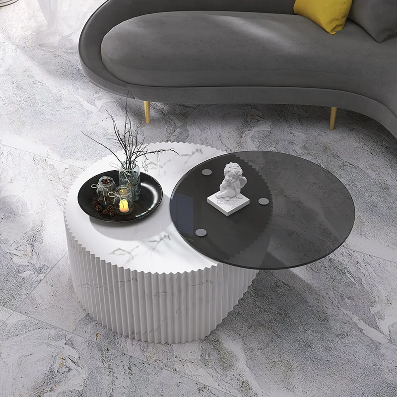 طاولة قهوة مستديرة غرفة معيشة حديثة وبسيطة طاولة إبداعية شخصية بسيطة #2