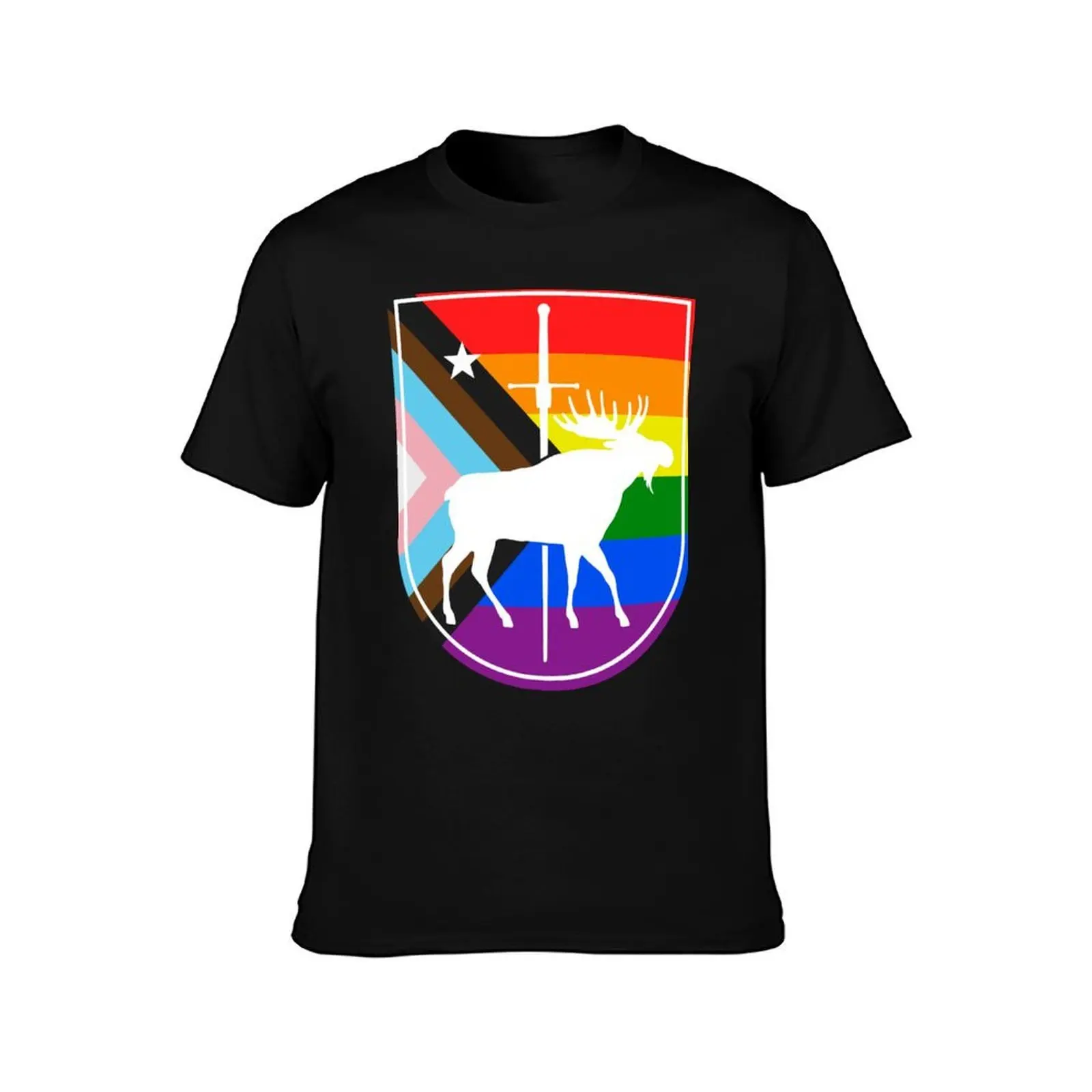 MHF Progress Pride - White Border T-Shirt funny t shirts cotton T-Shirt