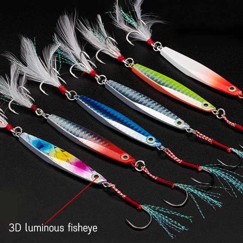 Cuchara de Jigging Metal Lenta – Señuelo Pesca Barco - imagen 5