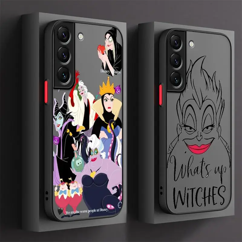 Disney Evil Queen Case for Samsung Galaxy S24 S23 S22 Ultra S20 S21 FE S10 Plus Note 20 10 Lite 9 Funda Matte Back Phone Cover