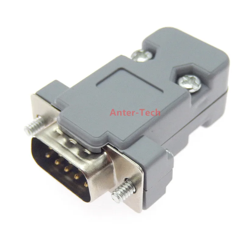 DB-9 DB9 RS232 Male Female Connector with socket D-Sub 9 pin PCB Connector protective shell