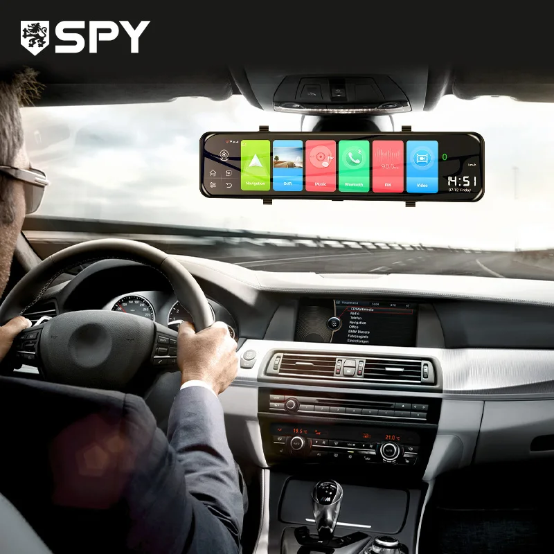 

SPY Full screen touch car camera fhd 1080p hd black box dvr k6000 dashcam with wifi gps and adas system