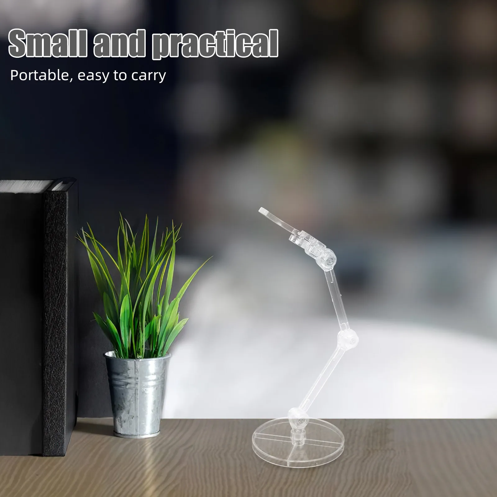 2Pcs Clear Human Figure Stands Support Display Base Transparent Action Figure Holders for 6Inch Display Stands