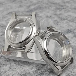 Rounded Edge Watch Case 36mm Watch Case for NH35/ NH36/ 4R Movement with Sapphire Glass Watches Replacement Accessories