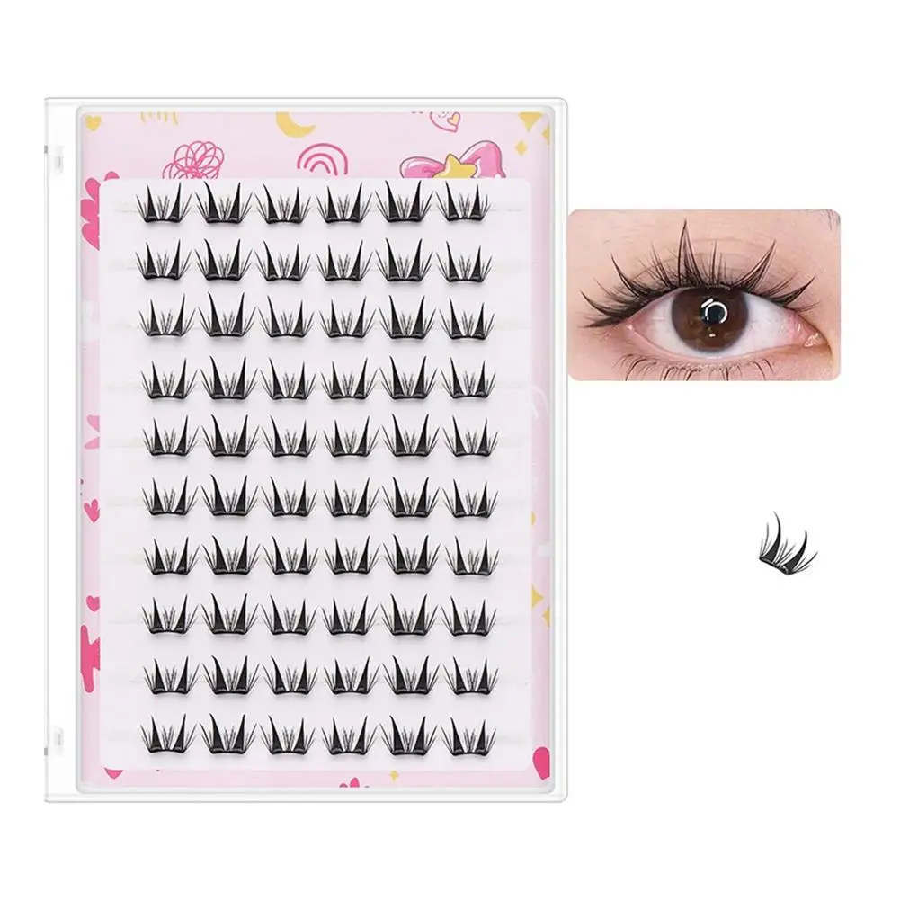 10 Styles False Eyelashes DIY  Idol Eyes Lashes Extension No Glue Needed Fluffy Soft Lightweight Eyelashes Cluster Makeup