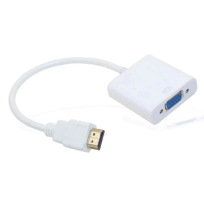 0.25migital para analógico conversor de áudio de vídeo cabo vga conector hdmi-compatível para vga adaptador para xbox 360 ps4 pc portátil tv box