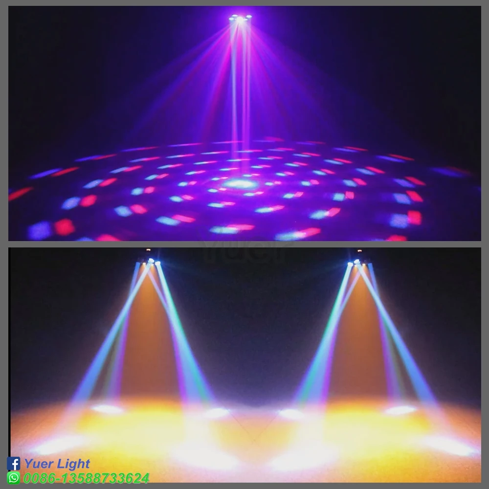 Imagem -06 - Led Moving Head Light Beam Laser Strobe Padrão 4in Rgbw Magic Ball Projeção dj Disco Festa de Casamento Cabeças 4x15w Pcs por Lote