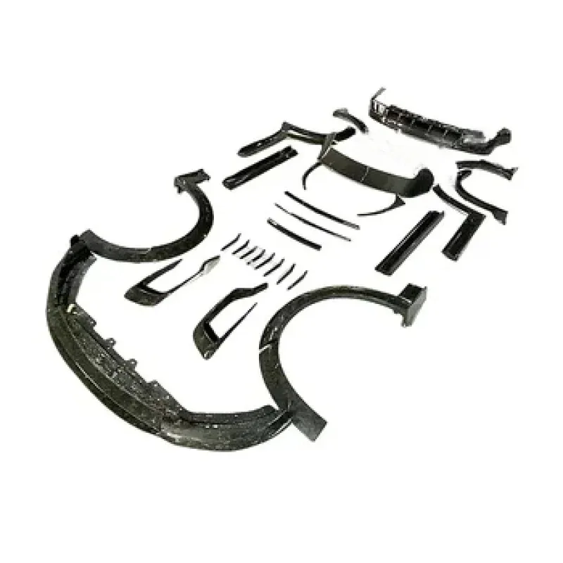 Wet Carbon Fiber m Style Wide Body Kits Front Lip Rear Spoiler Rear Diffuser Side Skirt Car