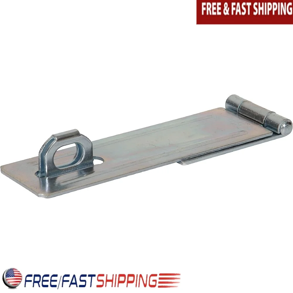 

Цинковая фиксированная скоба, защитная засов, 6-дюймовая навесная безопасность, прочные двери, ворота, сундуки с монтажным оборудованием в комплекте