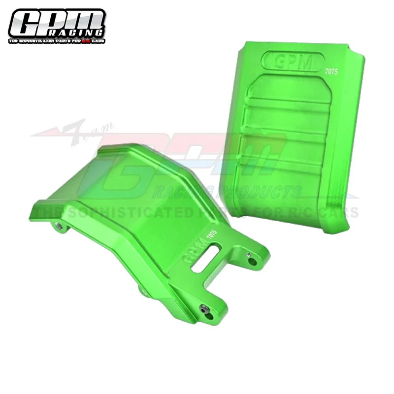 GPM-CNC Alumínio Skid Plates Set, 7075, LOS264001 para LOSI 1/4, Promoto-MX Motocicleta