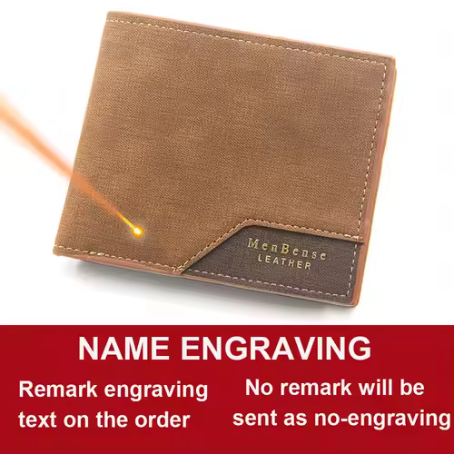 Free Name Engraving Men Wallets Slim Coin Pocket Photo Holder New Short Small Male Wallet Card Holder Frosted Leather Men Purses - Image 13
