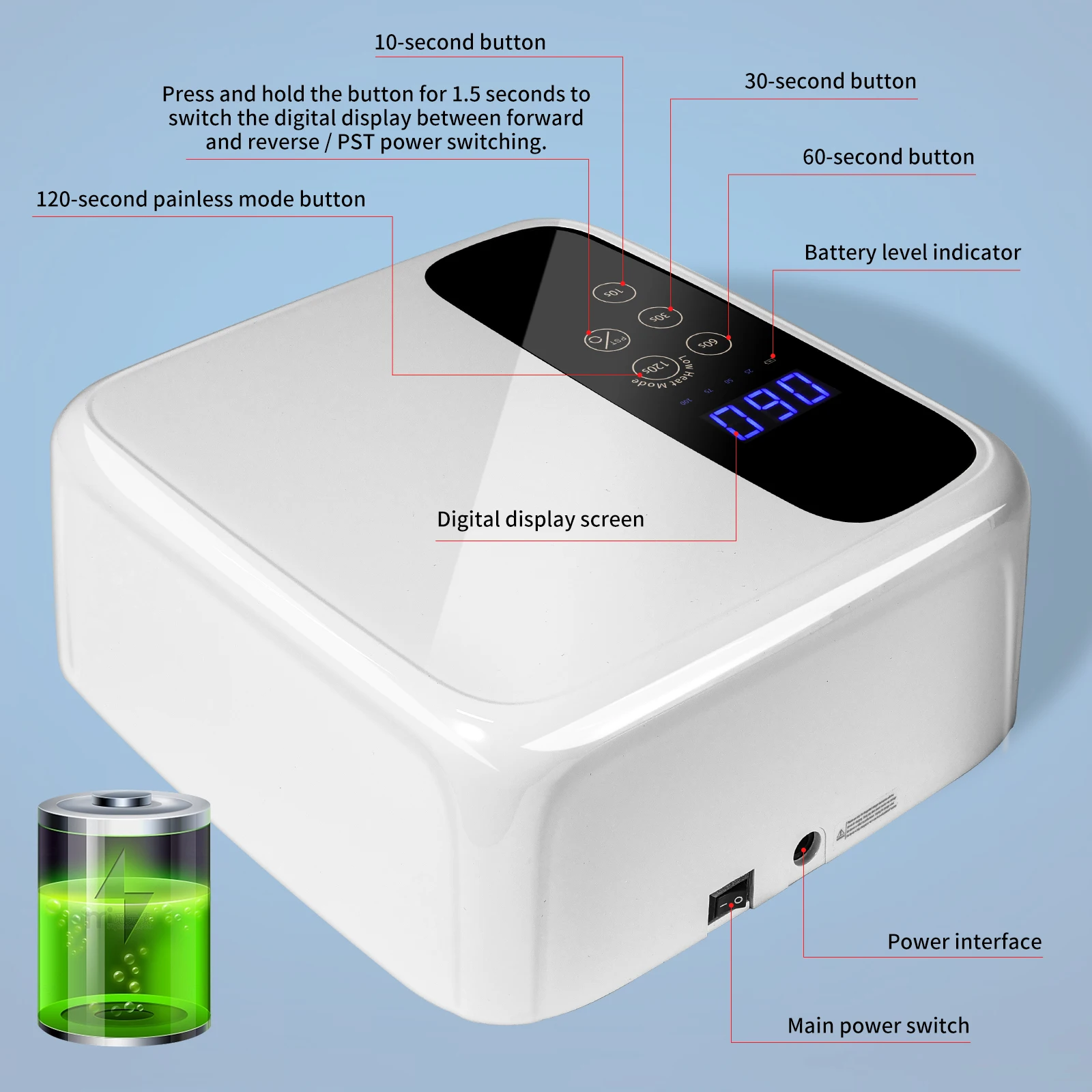 LIMEGIRL Professional UV 36LED โคมไฟเล็บเครื่องเป่า HD สมาร์ทเซ็นเซอร์เล็บแห้งโคมไฟได้อย่างรวดเร็วแห้งเจลเล็บเล็บเครื่องมือ