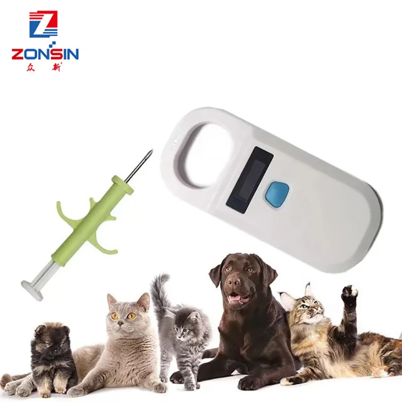 Blu-tooth RF2.4G, FDX-B Glass Chip Tag Reader, Read Only Scanner, Pet ID, Cat and Dog, 134.2KHz, 125kHz, Animal RFID Reader