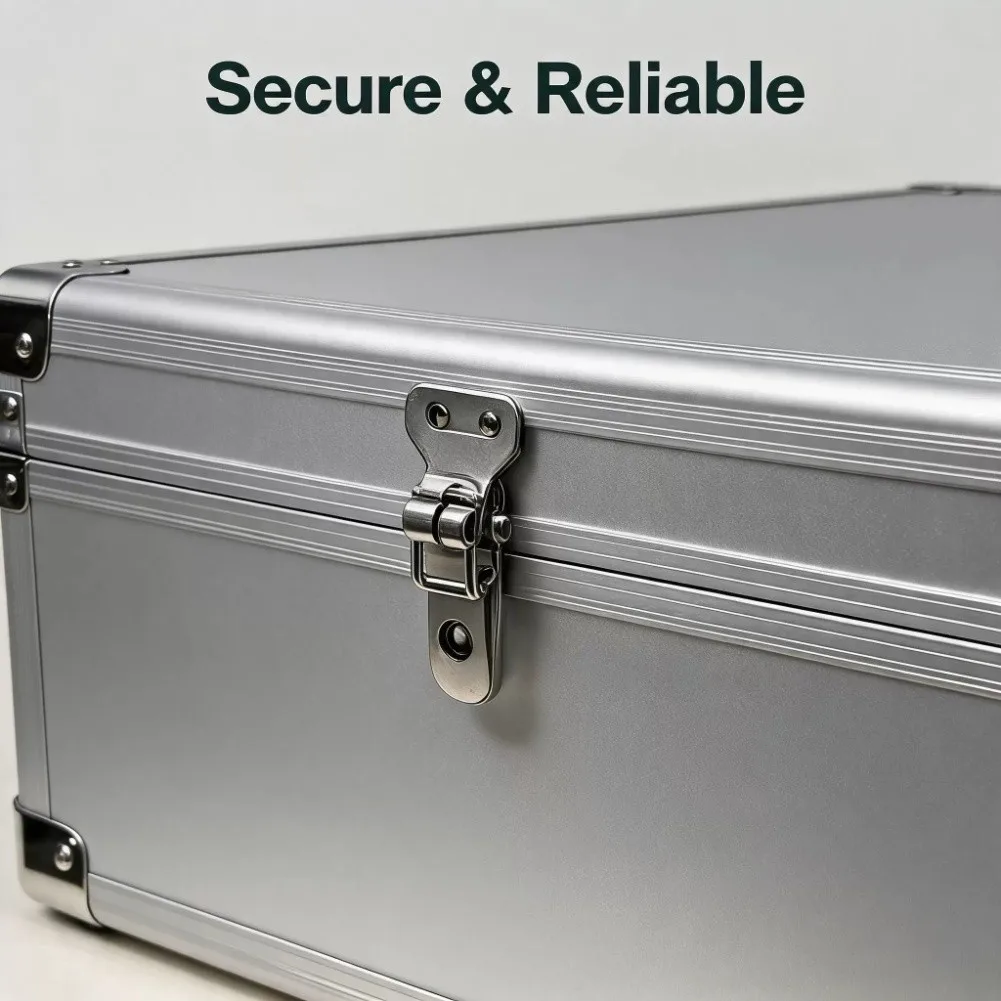 Metal Door Stopper with Rubberized Bottom for Secure Hold on Smooth or Textured Floors 13x4.6x4.4cm Compact Size