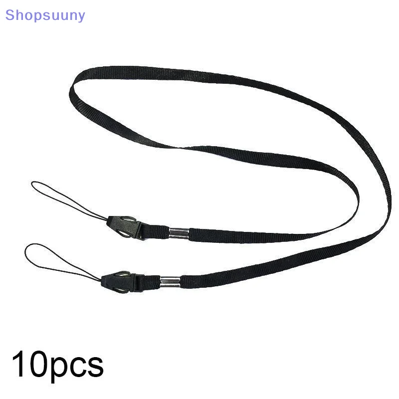 [SU]10Pcs 80cm Wide Flat Detachable Neck Strap Machine Camera With Detachable Anti-loss Lanyard For Fans Prevents Loss[SU]