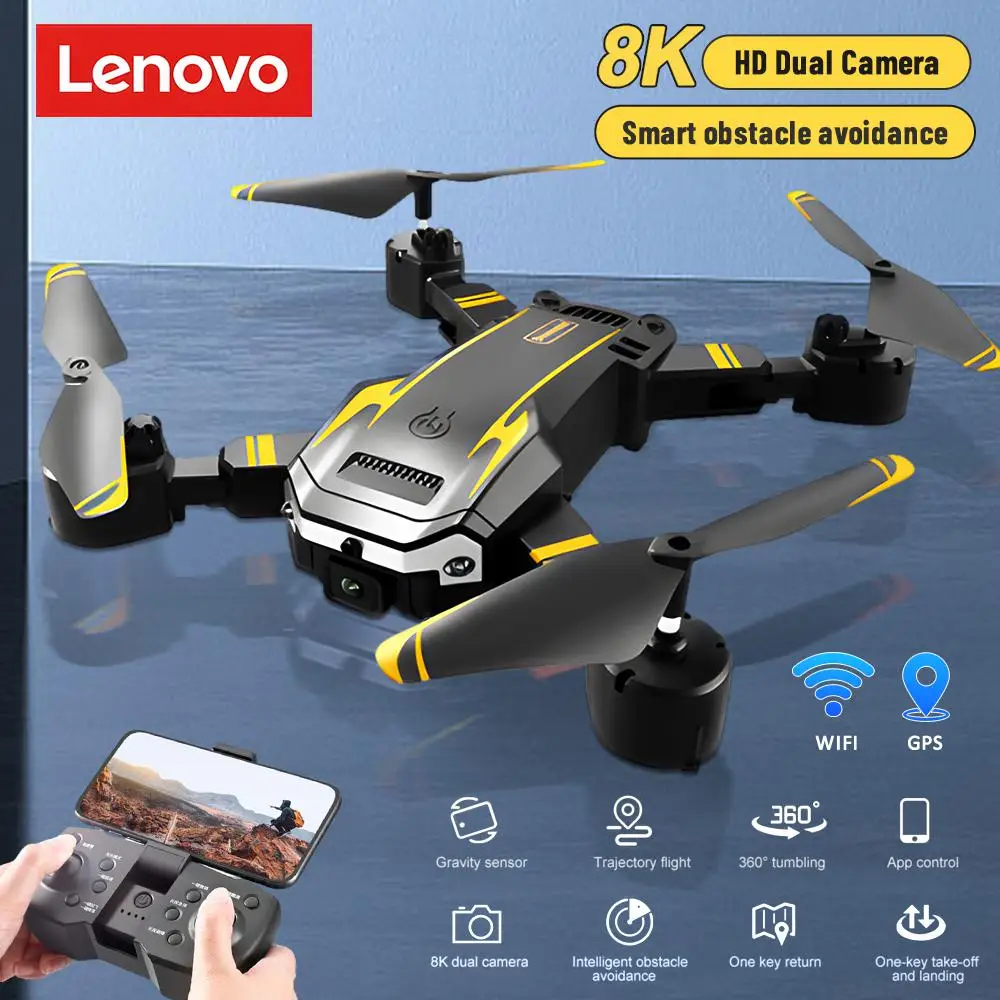 Lenovo G6 Menő drón 8K FPV 5G GPS professzionális Merevlemez Légiforgalmi fotózás Terepakadály Elkerülés UAV four-rotor Helikopter Táv 5000M