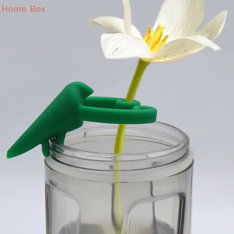 1/4 pçs forma de pássaro planta haste suporte reutilizável planta hidropônica suporte planta para recortes brotos e brotos