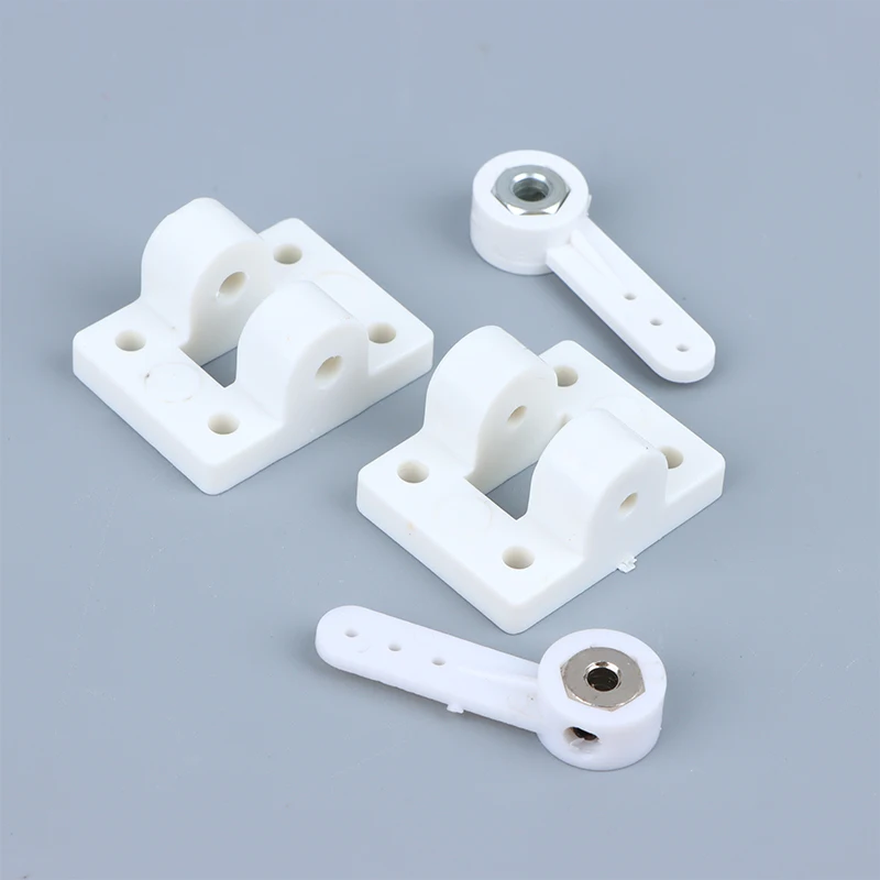 1 ensemble de bras de direction de roue avant de train d'atterrissage + supports adaptés aux avions à voilure fixe RC, pièces de bricolage